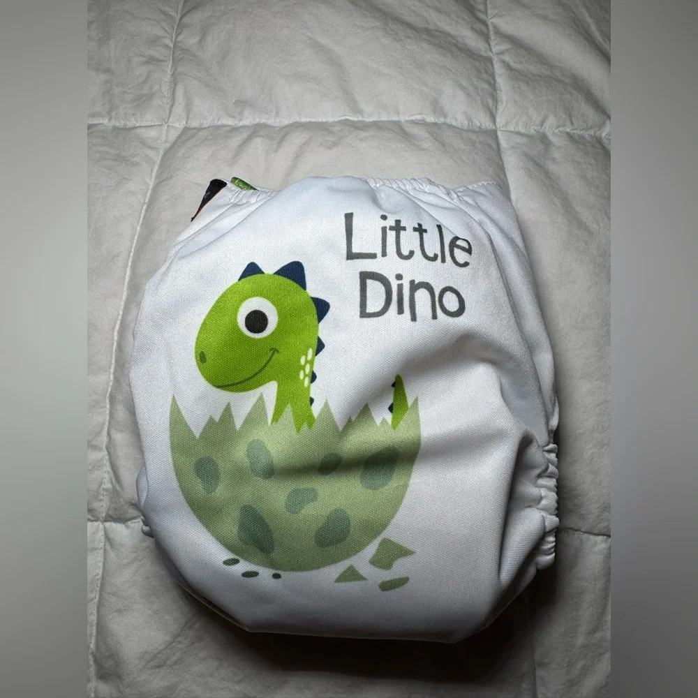 Squishy Tushie Little Dino Cloth diaper with insert included